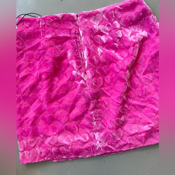 New Cupcakes and Cashmere Velvet Soft Hearts Skirt- Pink - Picture 2 of 2